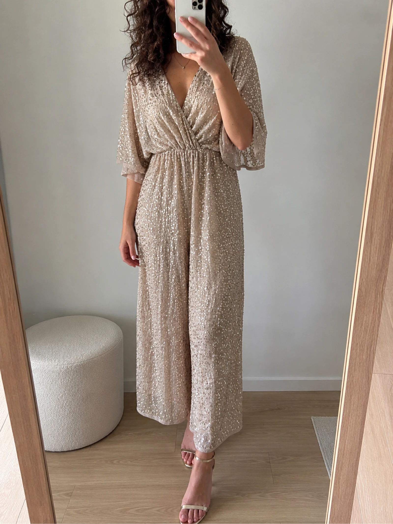 Combinaison ASOS à sequins dorés – neuve avec étiquette 